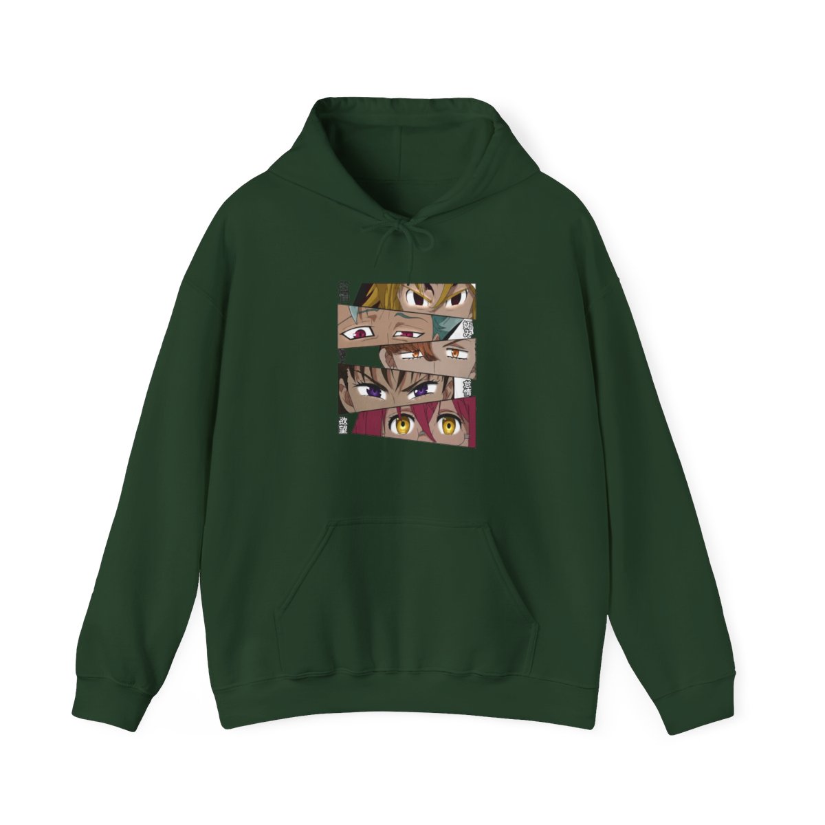 colanperd Anime The Seven Deadly Sins Hoodie Hoodie Streetwear Hip Hop Gift Black - alternate angle 5, merchandise
