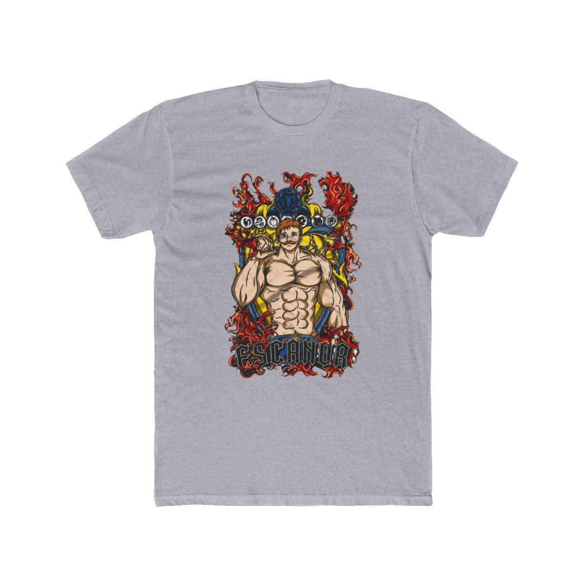 Escanor Shirt, Seven Deadly Sins Shirt, Anime Shirt, Graphic T Shirt - Artsholic - Fan Art Merch | The Seven Deadly Sins - alternate angle 3, merchandise