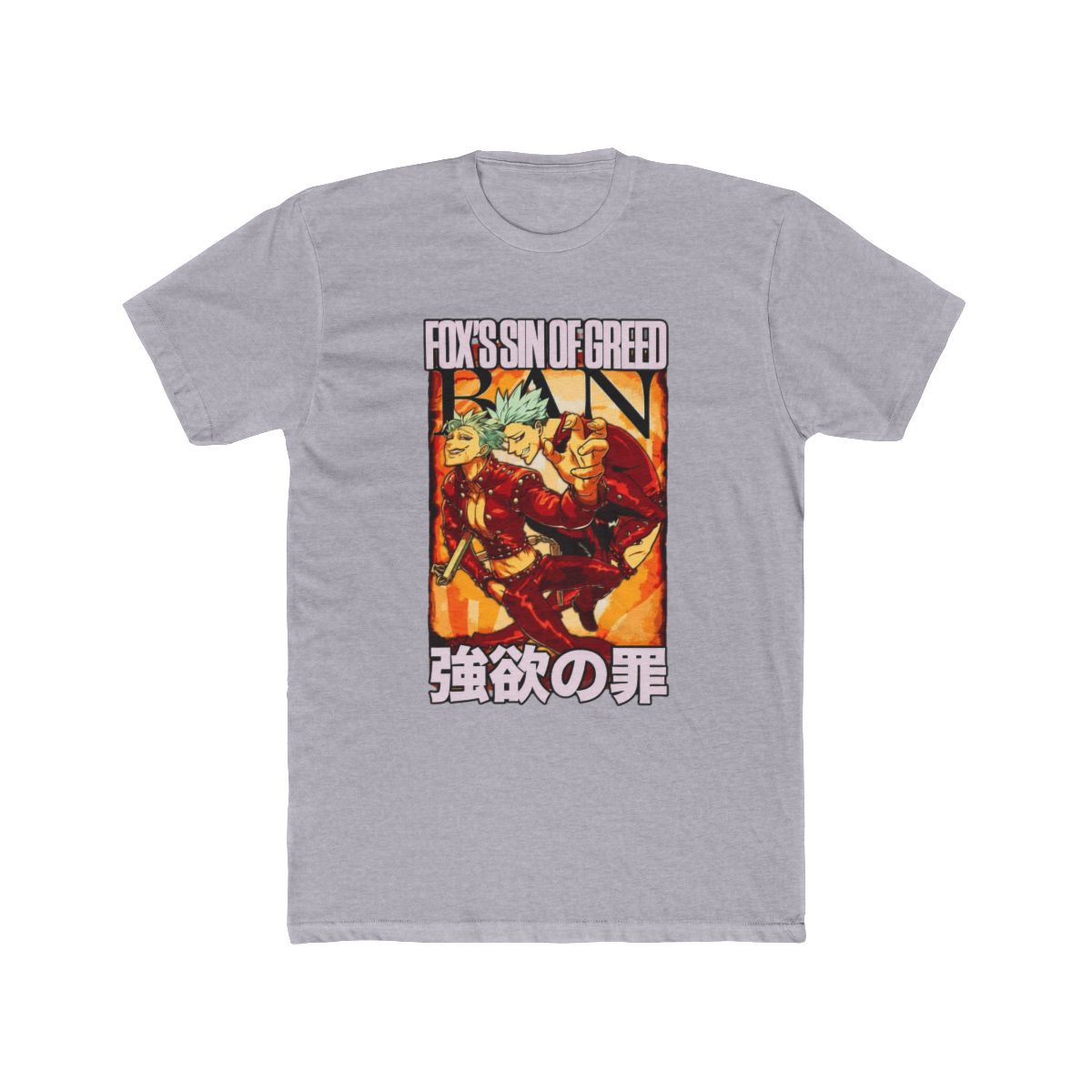Ban Seven Deadly Sins Streetwear T Shirt | Anime Ape | The Seven Deadly Sins - alternate angle 4, merchandise